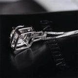 Crystal Zircon Stone Necklace 925 Silver Choker for Women