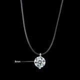Invisible Fish Line Crystal Necklace - Women Fashion Clavicle Chain