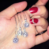 Bright SL1 Diamond Pendant Jewelry S925 Silver Necklace for Women