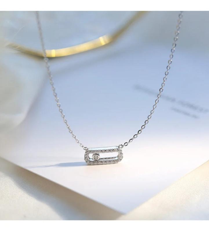 Oval Smart Necklace Female Personality Student Chain Wild Pendant
