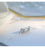 Oval Smart Necklace Female Personality Student Chain Wild Pendant