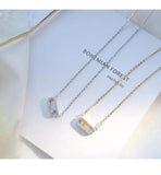 Oval Smart Necklace Female Personality Student Chain Wild Pendant