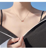 Oval Smart Necklace Female Personality Student Chain Wild Pendant