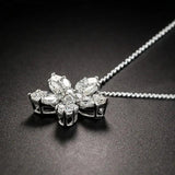 Flower Chocker Necklace AAAAA Cz Filled Wedding Pendants Necklace