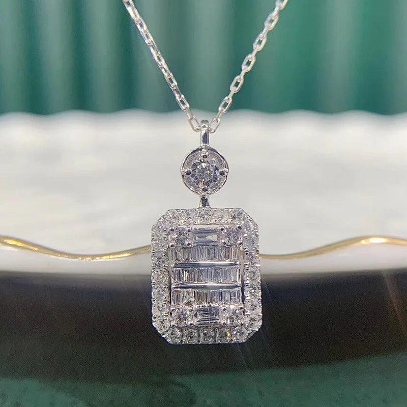 Zircon Filled Wedding Necklace for Women