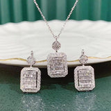 Zircon Filled Wedding Necklace for Women