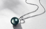 Pearl Pendant Necklace 925 Solid Silver Wedding Jewelry