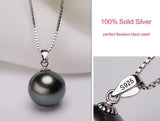 Pearl Pendant Necklace 925 Solid Silver Wedding Jewelry