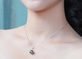 Pearl Pendant Necklace 925 Solid Silver Wedding Jewelry