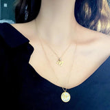 Titanium Steel M Double Necklace High-Grade Chain