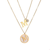 Titanium Steel M Double Necklace High-Grade Chain