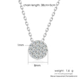925 Silver CZ Choker Necklace for Women