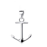 925 Sterling Silver Anchor Pendant 25*14mm Faith Xmas Gift