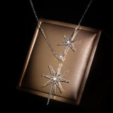 Bling Star Zircon Pendant S925 Silver Necklace for Women
