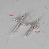 Sterling Silver Cross Necklace Pendant for Women Men Lover