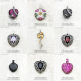 Snake Heart Pendant Key Winged Summer Jewelry 925 Silver Gift for Woman
