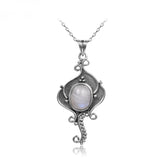 Moonstone Necklace 925 Sterling Silver Jewelry