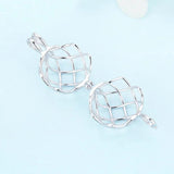 925 Silver Big Twisted Ball Cage Pendant