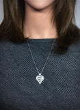 Heart Lab Diamond Pendant 925 Sterling Silver Pendants Chain Necklace For Women