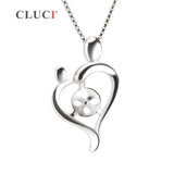 925 Silver Mother & Child Charm Pendant Necklace