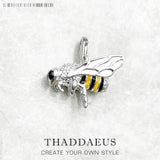 Insect Bee Winter 925 Sterling Silver Pendant