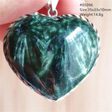 Green Seraphinite Pendant Necklace 925 Silver