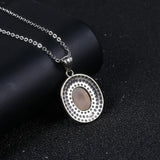 925 Silver Tiger Eye Pendant Necklace for Women