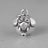 925 Silver Elephant Pendant S925 Solid Thai Silver Pendants for Women Men