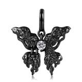 925 Silver Halloween Devil Wing Butterfly Skeleton Mask Necklace