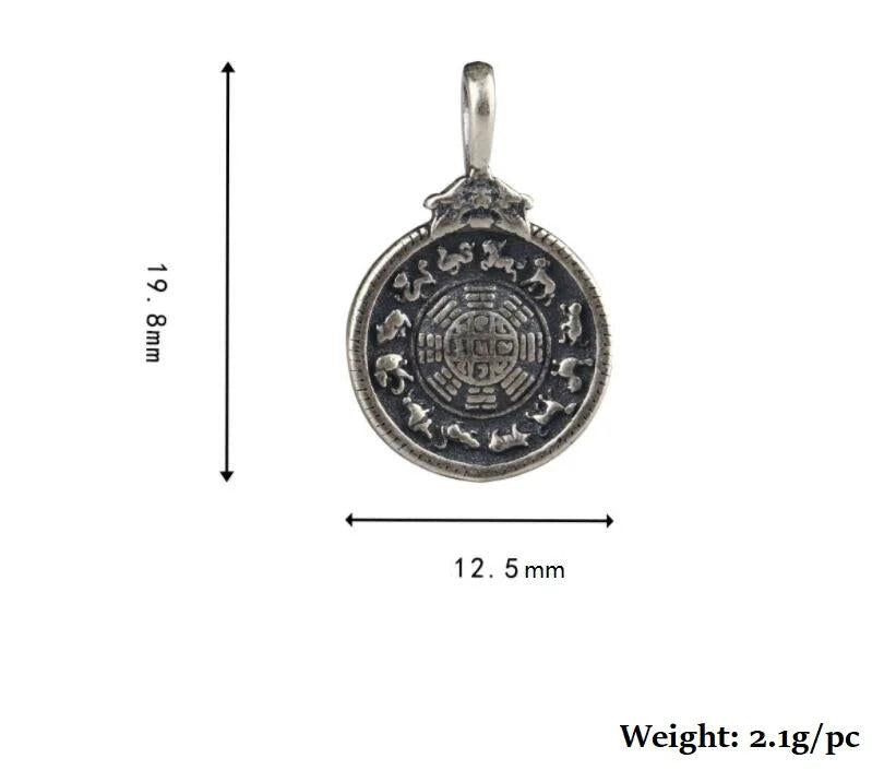 925 Silver Tibetan Nine Directions Pendant