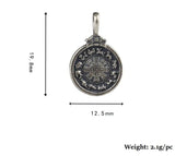925 Silver Tibetan Nine Directions Pendant