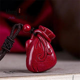 Purple Cinnabar Pixiu Lucky Bag Pendant Natural Jewelry Sets
