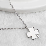 925 Silver 4 Leaves Clover Necklace Pendants for Women Girls