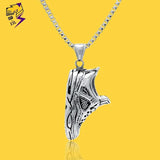 925 Silver Sports Hip-Hop Pendant Men's Shoes Necklace