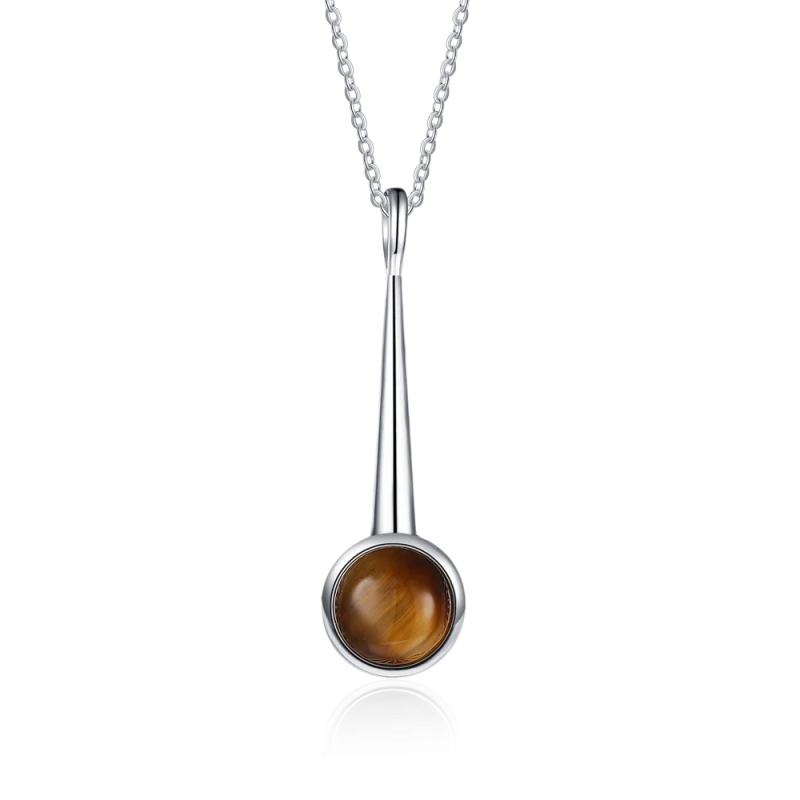 925 Silver Rhodochrosite Pendant Necklace for Women