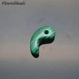 Natural Malachite Teeth Shape Pendant Gemstone Materials Fine Jewelry