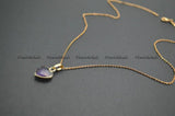 Amethyst Heart Pendant Necklace