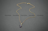 Amethyst Heart Pendant Necklace