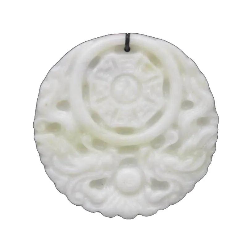 Hand-Carved Lantianyu Stone Dragon Pendant