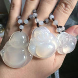 Natural Agate Stone Necklace Pendant