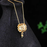 925 Silver Women Pendant Semi Mount Pendant Yellow Rose