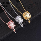 925 Silver Women Pendant Semi Mount Pendant Yellow Rose