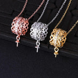 925 Silver Women Pendant Semi Mount Pendant Yellow Rose