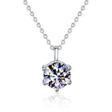 Real Moissanite Diamond Pendant Sterling Silver 925 Necklaces for Women