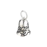 925 Silver Small Bell Charm Good Luck Cloud Pendant