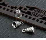 925 Silver Small Bell Charm Good Luck Cloud Pendant
