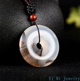 Flower Peace Buckle Jade Pendant