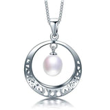 Vintage 925 Silver Real Pearl Necklace