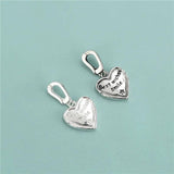 TrustDavis 925 Sterling Silver Sweet Wishes Smile Heart Pendant