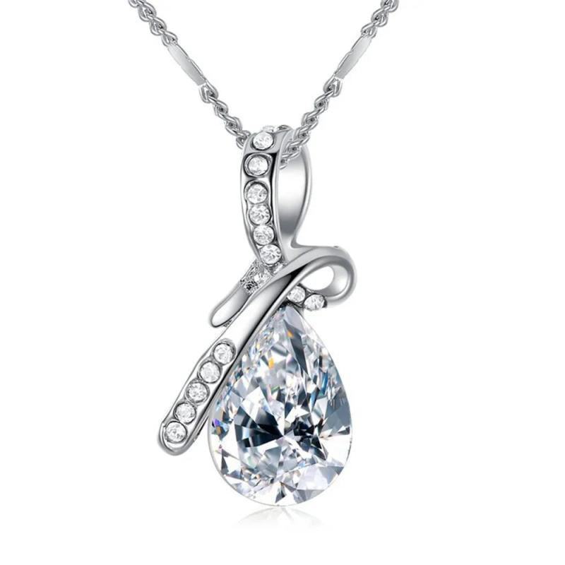 Champagne Citrine Amethyst Crystal Pendant Necklace